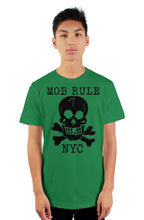 Load image into Gallery viewer, MOB RULE NYC BLACK SKULL tultex mens t shirt