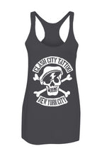 Load image into Gallery viewer, Clash City Tattoo Johnny Skull Women’s Triblend Racerback Tank