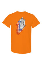 Load image into Gallery viewer, Riding High Daredevil Skull USA Neon T Shirts