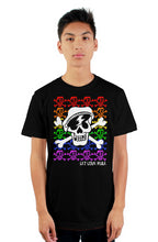 Load image into Gallery viewer, Let love rule PRIDE skull shirt tultex mens t shirt