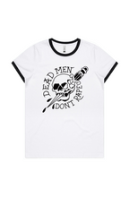 Load image into Gallery viewer, Dead Men DMDR WOMENS MAPLE RINGER TEE