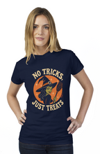 Load image into Gallery viewer, Halloween Sexy Witch All Treats tultex womens t shirt