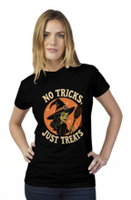 Load image into Gallery viewer, Halloween Sexy Witch All Treats tultex womens t shirt