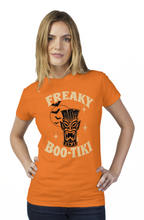 Load image into Gallery viewer, Halloween Freaky Boo Tiki tultex womens t shirt