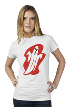 Load image into Gallery viewer, Halloween Ghost tultex womens t shirt