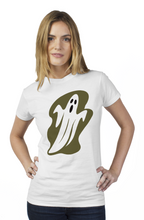 Load image into Gallery viewer, Halloween Ghost tultex womens t shirt