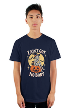 Load image into Gallery viewer, Halloween No Body Pumpkin tultex mens t shirt