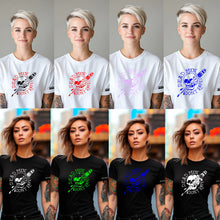 Load image into Gallery viewer, Dead Men DMDR Red Skull Tattoo Women's Premium Cotton T-Shirt