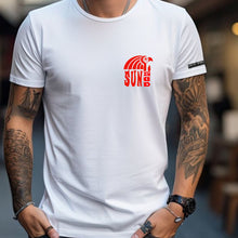 Load image into Gallery viewer, Sun God Surfer Dude tultex mens t shirt