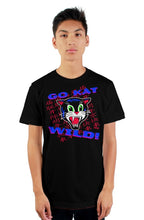Load image into Gallery viewer, Go Cat Wild Japanese Rockabilly Mens shirt Black