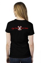 Load image into Gallery viewer, Weirdoh Extrana black womens t shirt