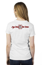 Load image into Gallery viewer, Weirdoh Alien Fink Extraña white womens t shirt