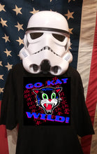 Load image into Gallery viewer, Go Cat Wild Japanese Rockabilly Mens shirt Black