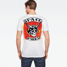 Load image into Gallery viewer, Space Punks # 5 Dokuro Biker white tultex mens t shirt