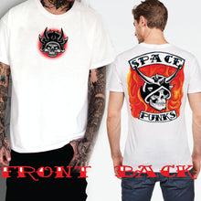 Load image into Gallery viewer, Space Punks # 5 Dokuro Biker white tultex mens t shirt