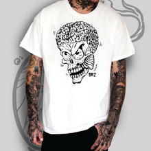 Load image into Gallery viewer, Weirdoh Alien Extraña Fink White mens t shirt