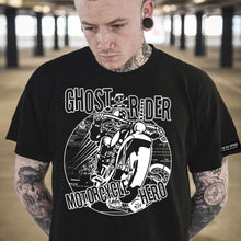 Load image into Gallery viewer, Ghost Rider Motorcycle Hero mens t shirt