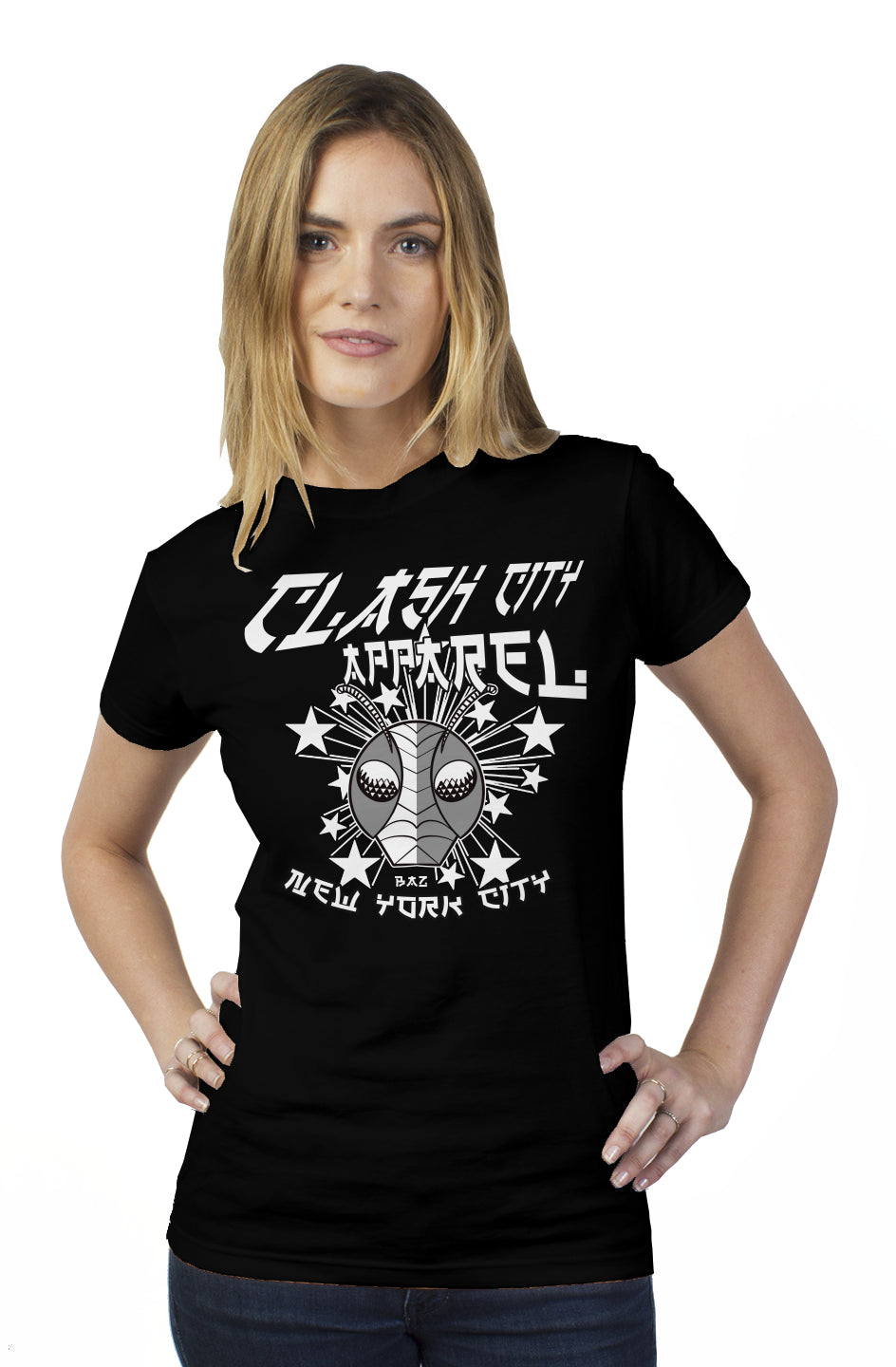 Clash City Apparel BUG HEAD tultex womens t shirt