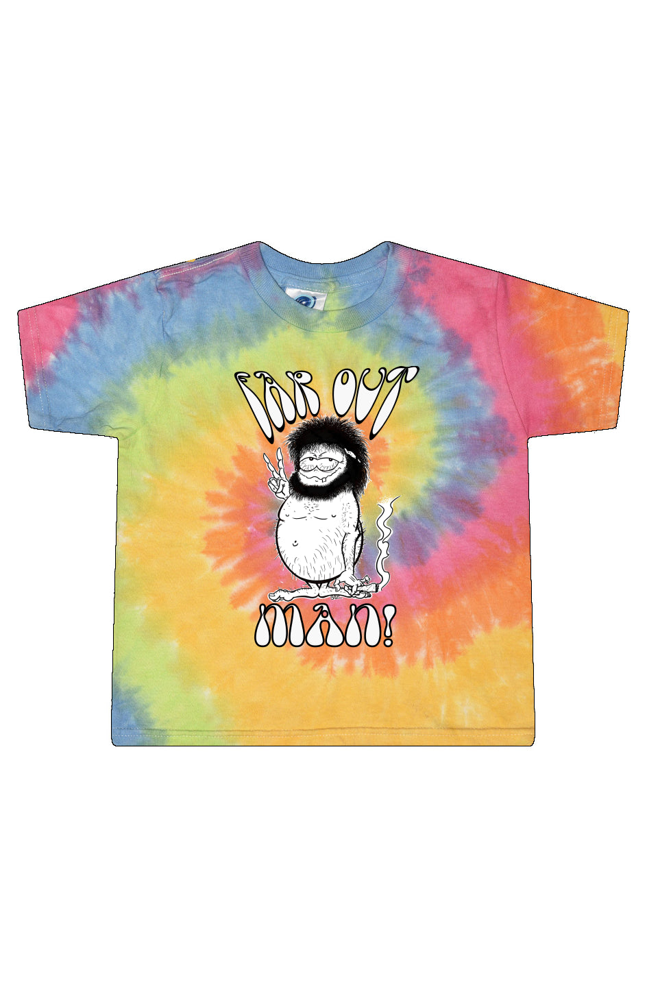Far Out Man! Freaky 420 Stoner Tie-Dye Eternity Ladies' Cropped T-Shirt
