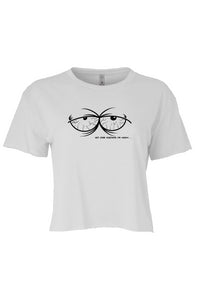 Stoner No One Knows I’m High 4/20 Eyeballs  Womens Cali Crop
