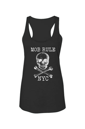Mob Rule Skull Triblend Racerback Tank