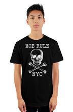 Load image into Gallery viewer, Mob Rule classic Skull N Bones tultex mens t shirt
