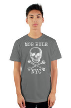Load image into Gallery viewer, Mob Rule classic Skull N Bones tultex mens t shirt
