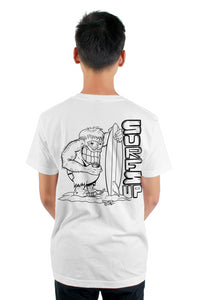 Sun God Surf’sUp Surfer Dude tultex mens t shirt