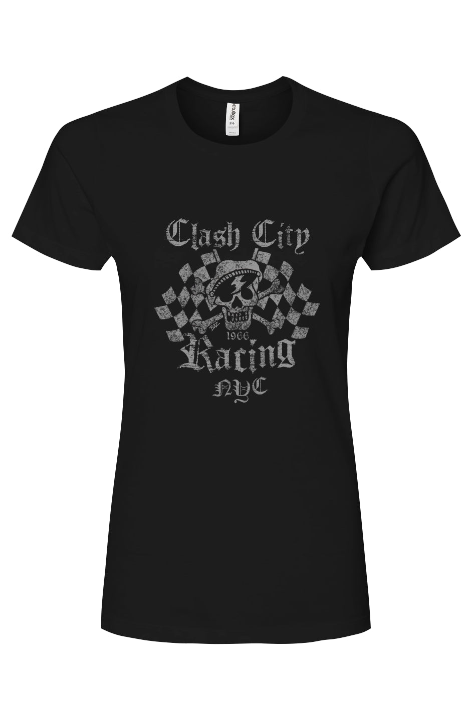 Clash City Racing Winners Skull Women's Premium Cotton T-Shirt