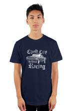 Load image into Gallery viewer, Clash City Racing Mustang Drag Racer tultex mens t shirt
