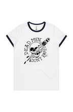 Load image into Gallery viewer, Dead Men DMDR WOMENS MAPLE RINGER TEE
