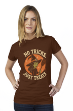 Load image into Gallery viewer, Halloween Sexy Witch All Treats tultex womens t shirt
