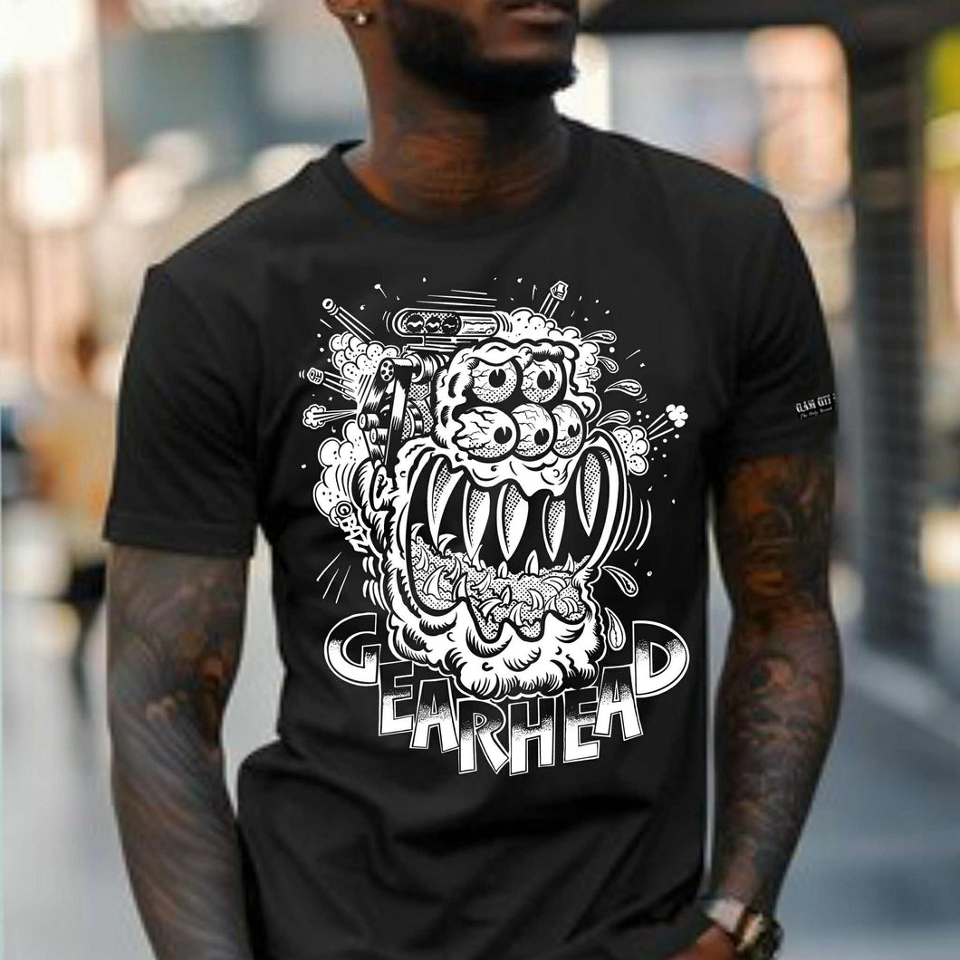 Clash City Racing Gearhead Fink Monster tultex mens t shirt