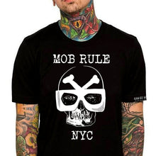 Load image into Gallery viewer, Mob Rule Psychomania White print mens t shirt

