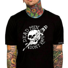 Load image into Gallery viewer, Dead Men DMDR Tattoo Skull mens t shirt

