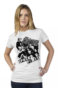 Space Punks out Of Control White womens t shirt