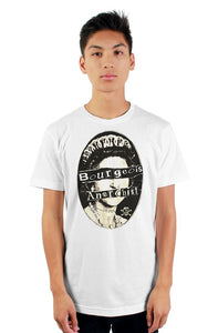 Bourgeois Anarchist white mens t shirt