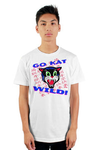 Go Kat Wild Rockabilly Japanese Retro white mens t shirt