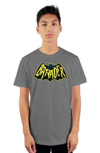 BatVader grey mens t shirt