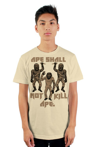 Ape Shall Not Kill Ape Vintage style tultex mens t shirt