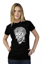 Load image into Gallery viewer, Weirdoh Alien Fink Extraña Black womens t shirt
