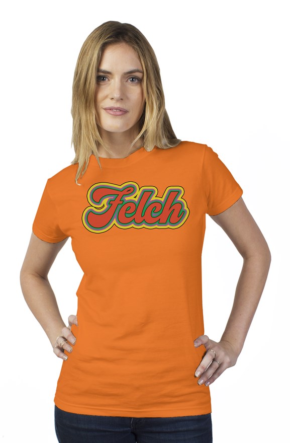 FELCH Orange womens t shirt