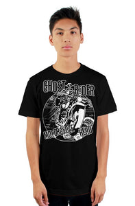 Ghost Rider Motorcycle Hero mens t shirt