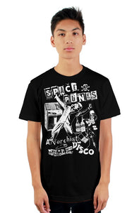 Space Punks Redux Signature Series black mens t shirt