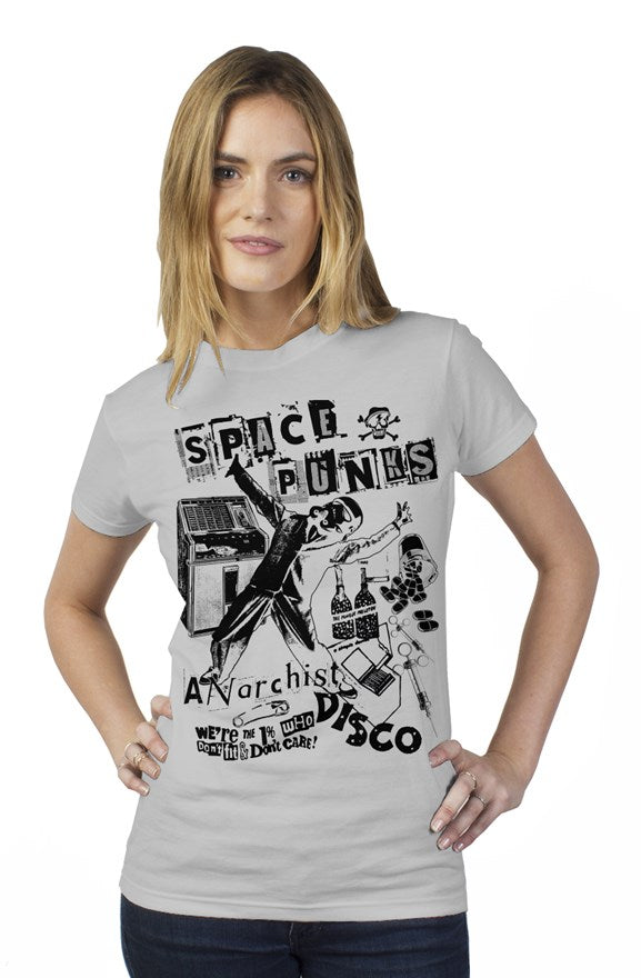  Space Punks Redux Signature Series silver-grey womens t shirt