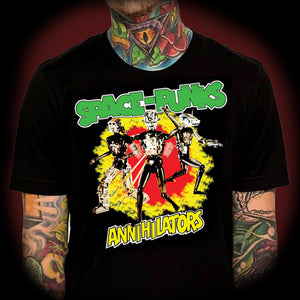 Space Punks #6 Annihilators black mens t shirt