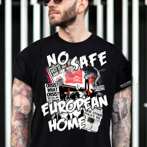 No Safe European Home Riot Signature Series black mens t shirt