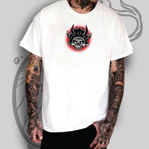 Space Punks # 5 Dokuro Biker white tultex mens t shirt