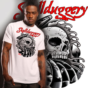 SKULLDUGGERY Men's white T Shirt