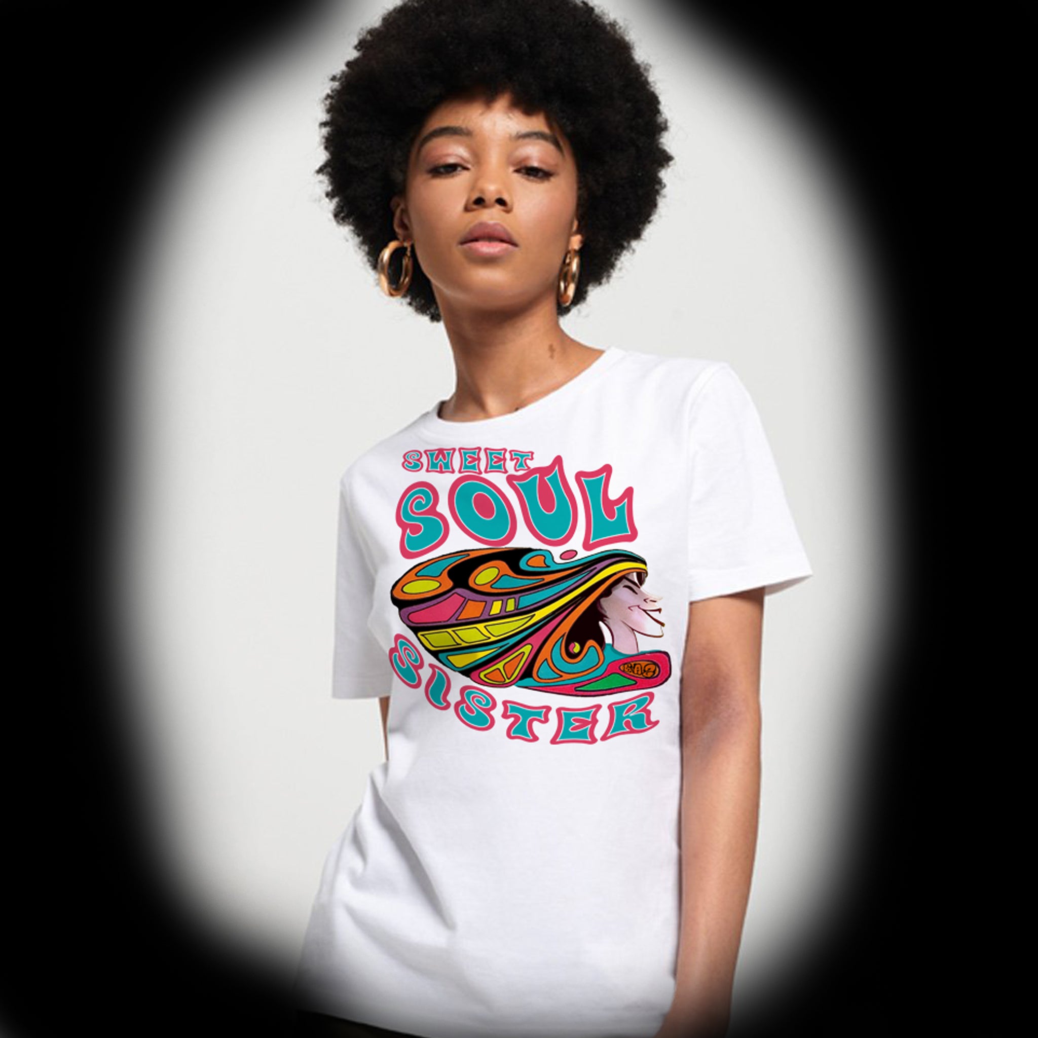identifikation Reproducere Advarsel Sweet Soul Sister 70's Funky womens t shirt – Clash City Apparel